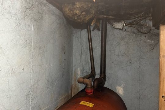 furnace oil burner puff back